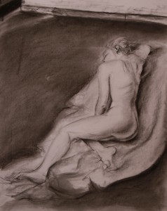 Brianne II Charcoal on Art Paper Photos by Lezak Photography